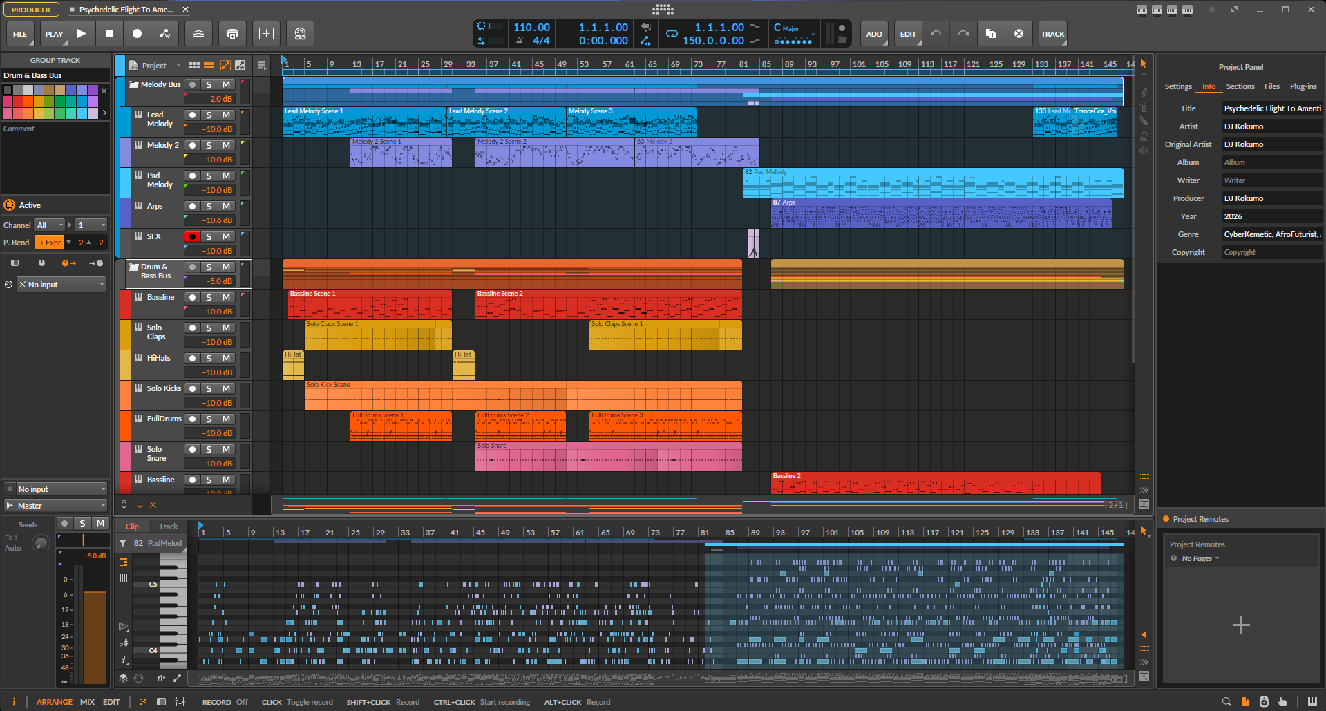 DAW session screenshot from June 27, 2026